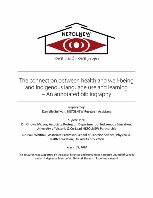 Language Health Annotated Bibliography 2018 Cover