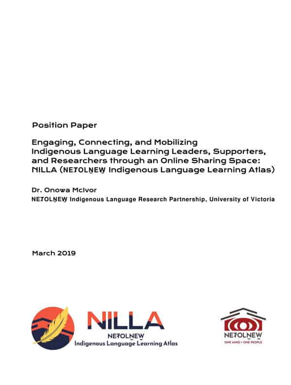 NILLA Special Call Position Paper Cover